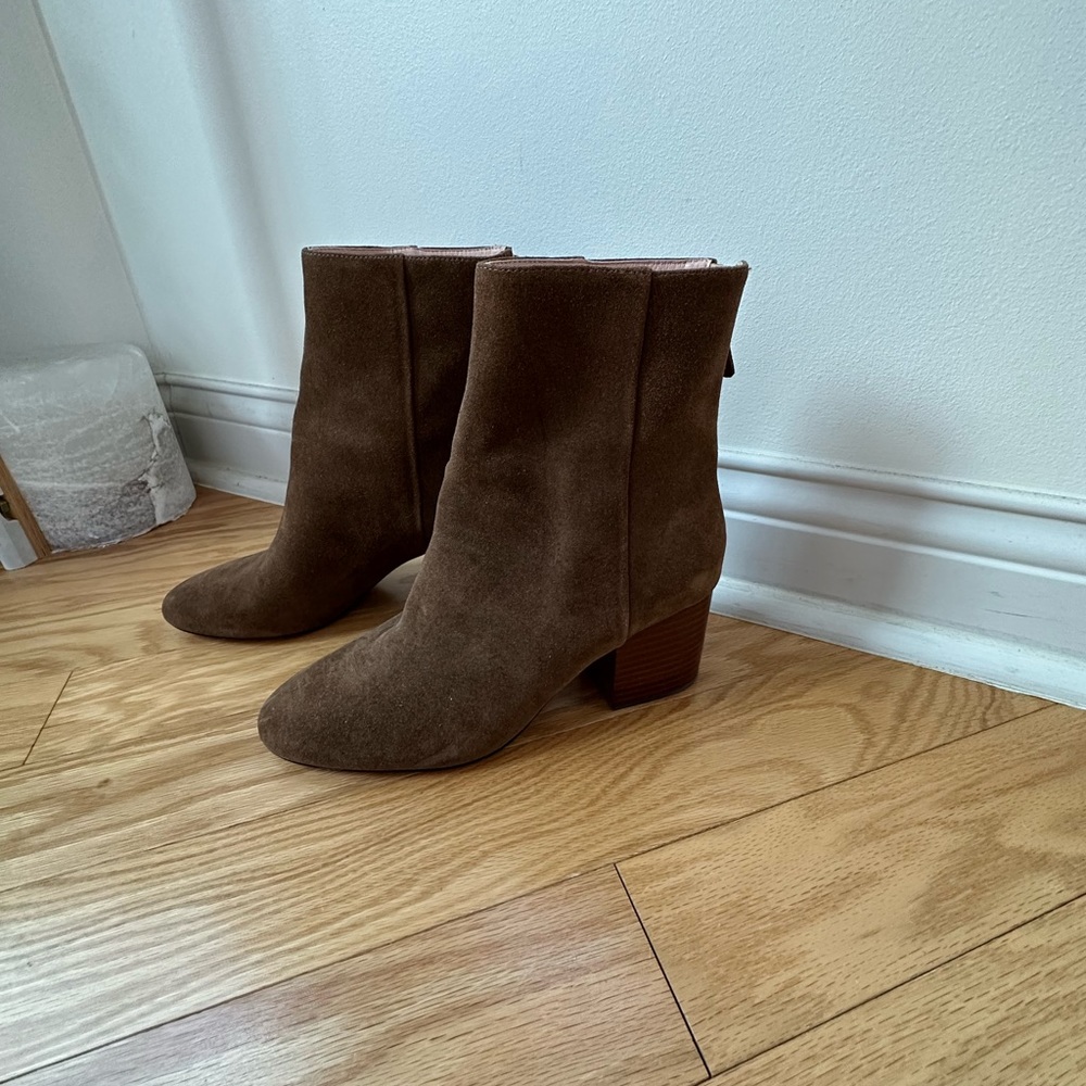 J.Crew Suede Tall Ankle Boots